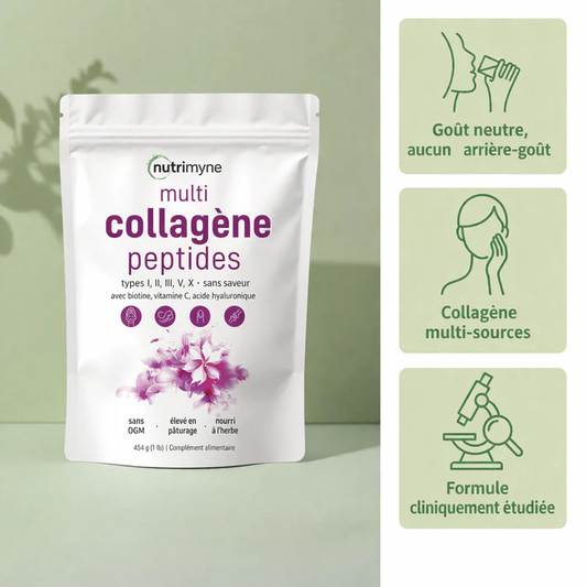 Sachet de Collagène Multi-Peptides |Biotine & Vitamine C (454g)